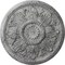 Ekena Millwork Edinburgh Ceiling Medallion (Fits Canopies up to 5 1/4"), 18"OD x 1 3/4"P, Ultra Pure White Crackle CM18EDUWC - alternate 1